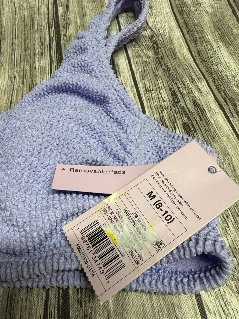 Wild fable Ribbed swim top in Lavender - Women